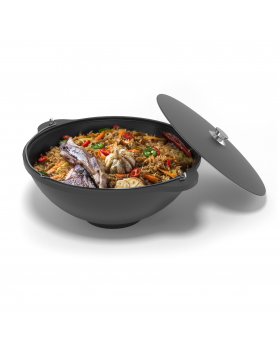 Казан чугунный Везувий 6л с ручкой (БЕЗ КРЫШКИ)-foto3