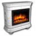 Изразцовый Камин Сконе Декоративный с очагом Electrolux EFP/P-2520LS Белый