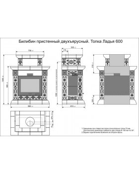 Билибин пристенный двухъярусный Лето. Печь керамическая-foto3