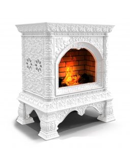 Декоративный камин Кострома Белый-foto2