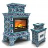 Изразцовая печь Кострома центральный двухъярусный Февраль