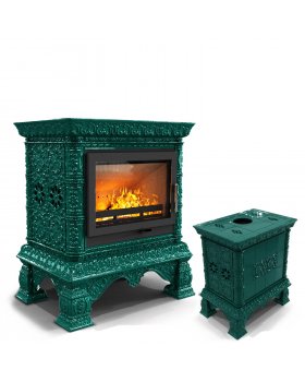 Изразцовая печь Кострома центральный Волна