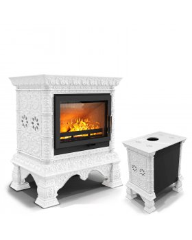 Изразцовая печь Кострома пристенный Белый