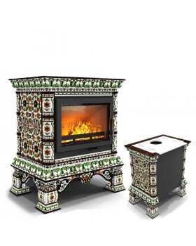 Изразцовая печь Кострома пристенный Ноябрь