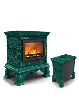 Изразцовая печь Кострома пристенный Волна