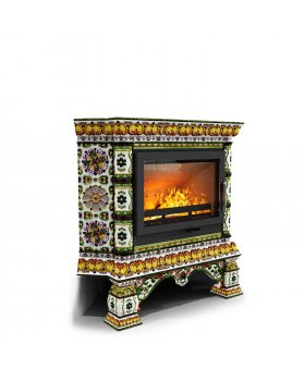 Изразцовая печь Кострома угловой Август