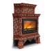 Изразцовая печь Кострома угловой двухъярусный Сентябрь