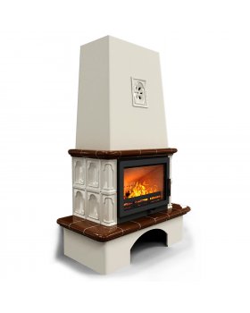 Изразцовый камин Гефест Шоколад