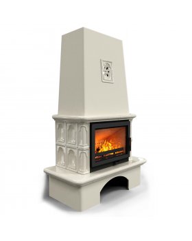 Изразцовый камин Гефест Ваниль