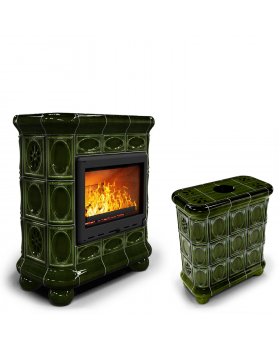 Изразцовый камин Медальон центральный Хвоя