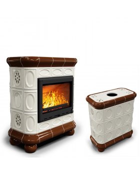 Изразцовый камин Медальон центральный Шоколад