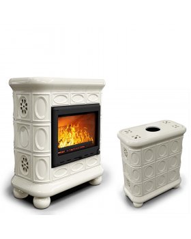 Изразцовый камин Медальон центральный Ваниль