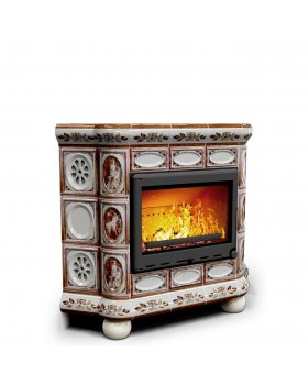 Изразцовый камин Медальон угловой Модерн