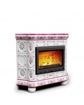 Изразцовый камин Медальон угловой Сакура