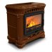 Камин с изразцами Модерн пристенный Шоколад