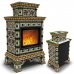Кострома пристенный двухъярусный Август. Изразцовая печь камин
