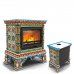 Кострома пристенный Май. Изразцовый камин-печь на дровах