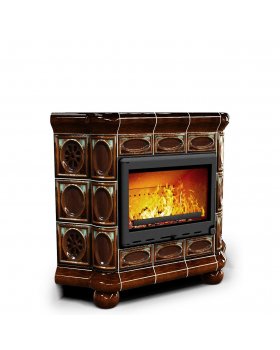 Медальон угловой Каштан. Печь для дачи