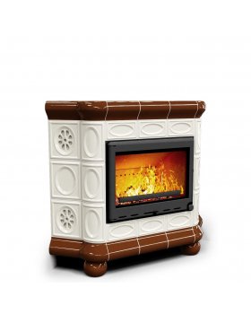 Медальон угловой Шоколад. Печь для отопления дома