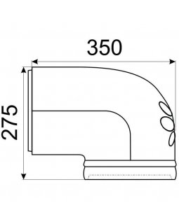 Отвод 150 белый/ваниль-foto2