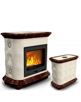 Прованс центральный Шоколад. Камин для дома на дровах