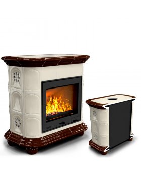 Прованс пристенный Шоколад. Камин для дома