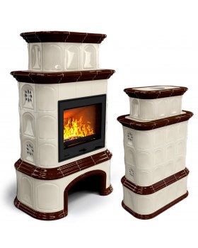 Прованс с дровником центральный двухъярусный Шоколад