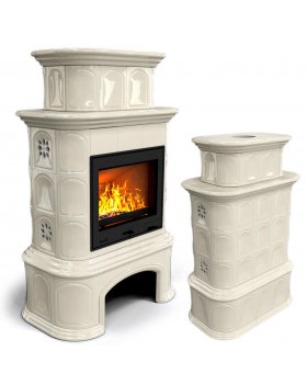 Прованс с дровником центральный двухъярусный Ваниль