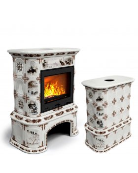 Прованс с дровником центральный Зима в лесу