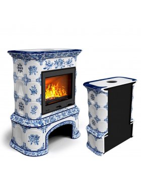 Прованс с дровником пристенный Дельфт