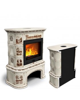 Прованс с дровником пристенный Деревня