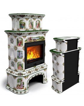 Прованс с дровником пристенный двухъярусный Усадьба