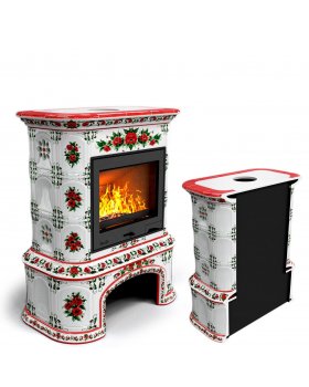 Прованс с дровником пристенный Маки