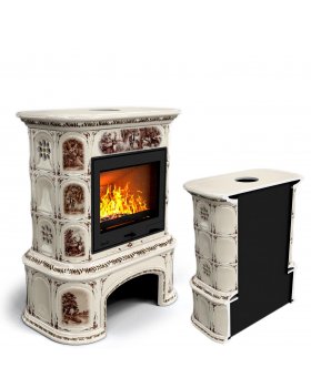 Прованс с дровником пристенный Звери