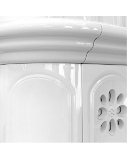 Прованс с дровником угловой Белый. Печь длительного горения.-foto2