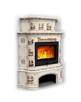 Прованс с дровником угловой двухъярусный Деревня