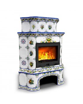 Прованс с дровником угловой двухъярусный Луг