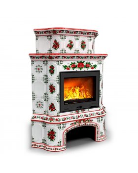 Прованс с дровником угловой двухъярусный Маки