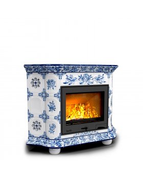 Прованс угловой Дельфт. Камин для отопления дома