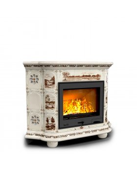 Прованс угловой Деревня. Камин для отопления дома