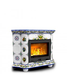 Прованс угловой Луг. Камин для отопления дома