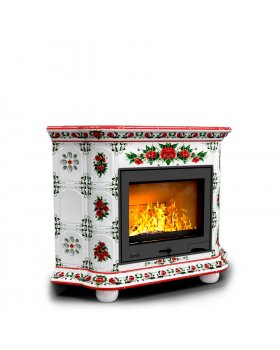 Прованс угловой Маки. Камин на дровах для загородного дома