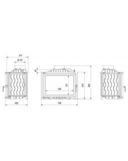 Топка для камина Kratki Erik-700-foto3