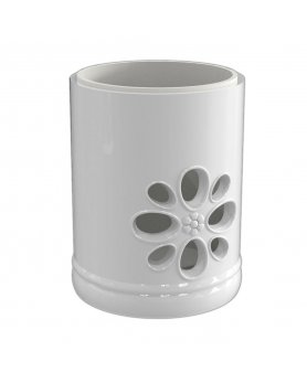 Труба 200 с отверстиями белая/ваниль