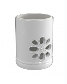 Труба 200 с отверстиями белая/ваниль