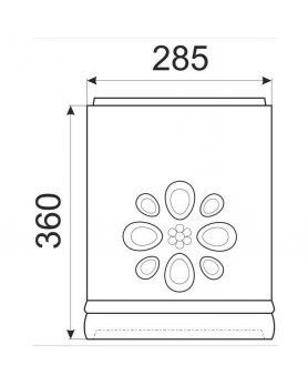 Труба 200 с отверстиями белая/ваниль-foto2
