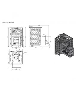 Печь для бани "Кратер 12С"-foto2