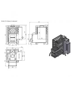 Печь для бани "Кратер 12С" бак-foto2