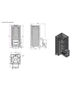 Печь для бани "Кратер 20С"-foto2