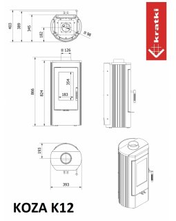 Печь Kratki KOZA K12-foto5